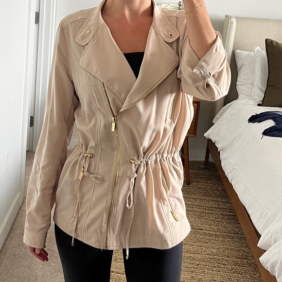 Calvin Klein tan zip up jacket - Picture 4 of 4